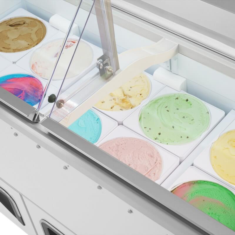 Ice Cream Dipping Cabinet 47 White Turbo Air Locked In Temperature