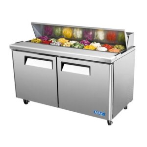 60 with 16GN 1/6 containers Kelvinator KCHST60.16 Stainless Steel Sandwich/Salad Preparation Table 