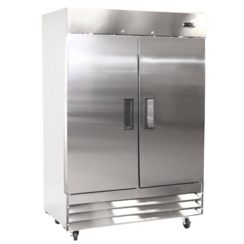 Kitchen Monkey KMFZ-2D Solid Door Reach-In Freezer - 48 Cu Ft