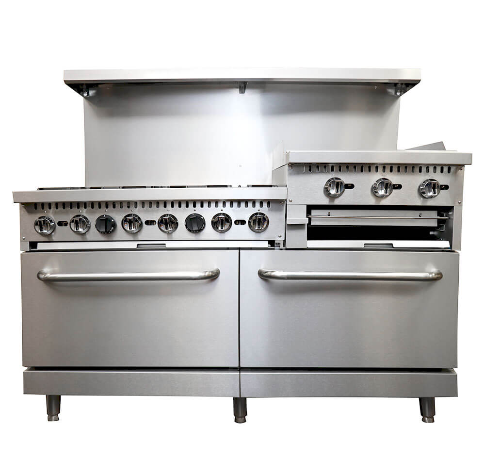 Commercial Gas Range Griddle 24 inches Broiler  6BR NG 