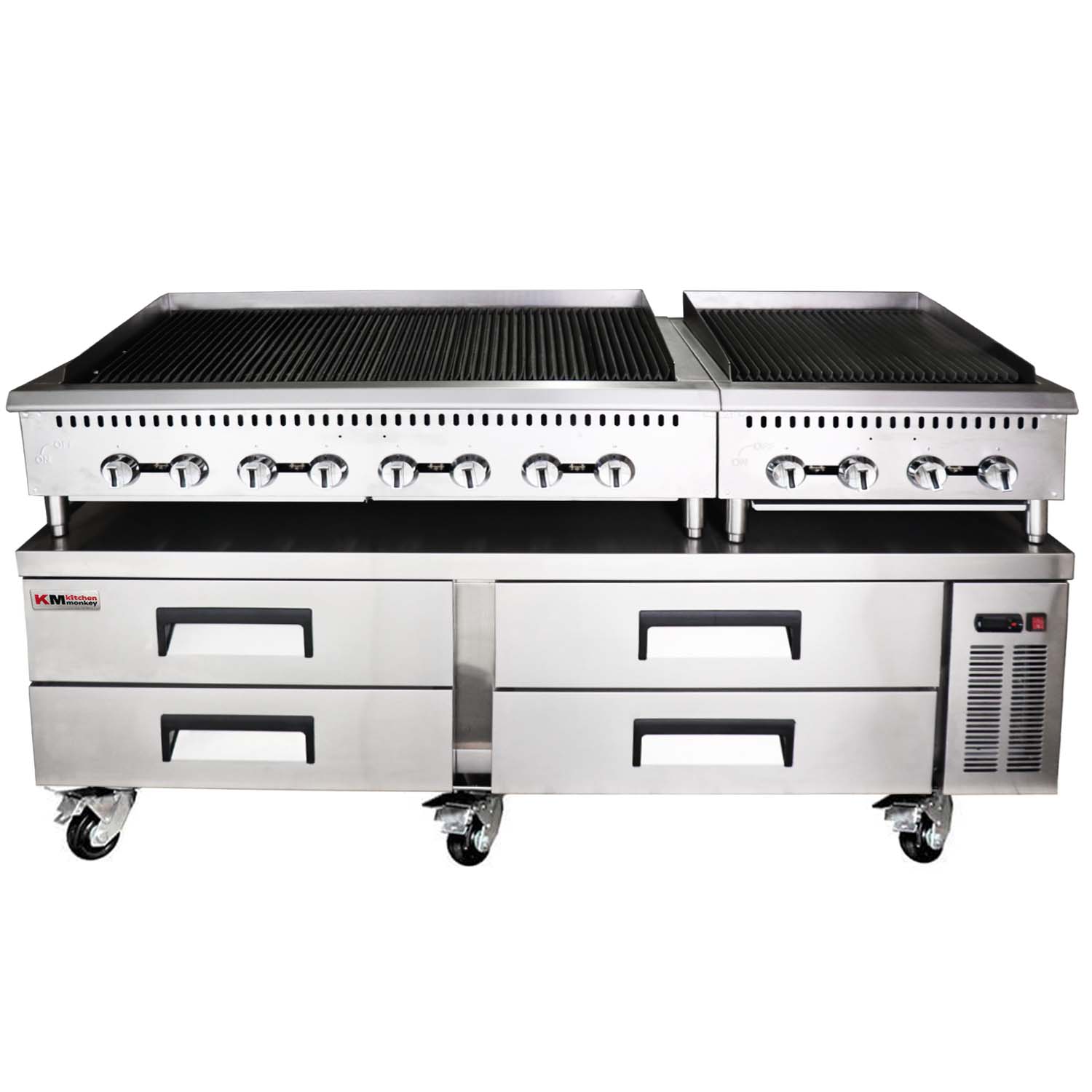 Chef-Base-72″-4-Drawer-Refrigerated-Kitchen-Monkey-KMCB-72