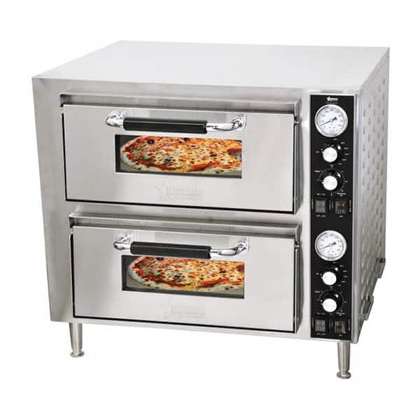 Omcan 39580 18 Duoble Deck Countertop Pizza Oven 240v 3200w