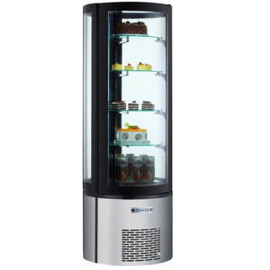Refrigerated Cake Display Upright Floor Standing 26.8" - 360 Liter, 12.7 Cu Ft Kitchen Monkey KMRCK-400