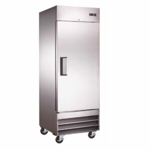 Kitchen Monkey KM-KSRF-1D Solid Door Reach-In Refrigerator - 23 Cu Ft