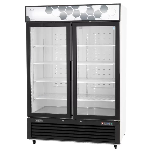Migali C-49FM-HC 2-Glass Door Merchandiser Freezer 49 Cu Ft