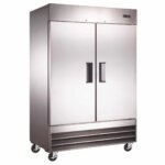 Kitchen Monkey KM-KSRF-2D Solid Door Reach-In Refrigerator - 46 Cu Ft