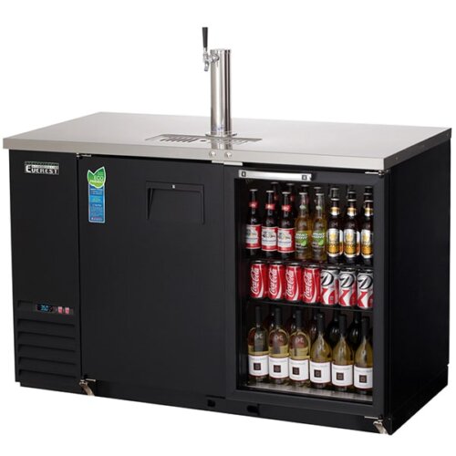 Everest EBD2-BBG Beer Dispenser 1 Tower 1 Tap Solid and Glass 20 cuft