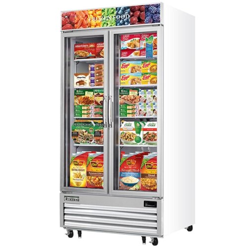Everest EMGF36 Reach-In Merchandising Freezer 2 Glass Doors 36 cu.ft. image