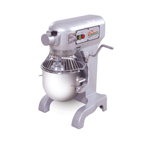 Primo PM-10 10 Qt. Gear Driven Commercial Planetary Stand Mixer with Guard - 120V