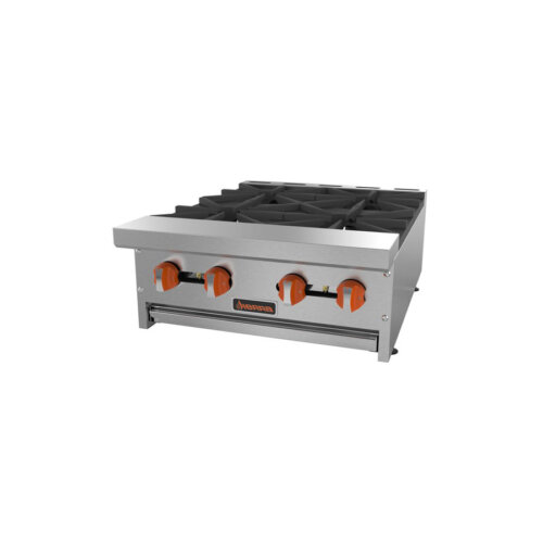 Sierra Range SRHP-4-24 24" Gas Hotplate w/ (4) Burners and Manual Controls