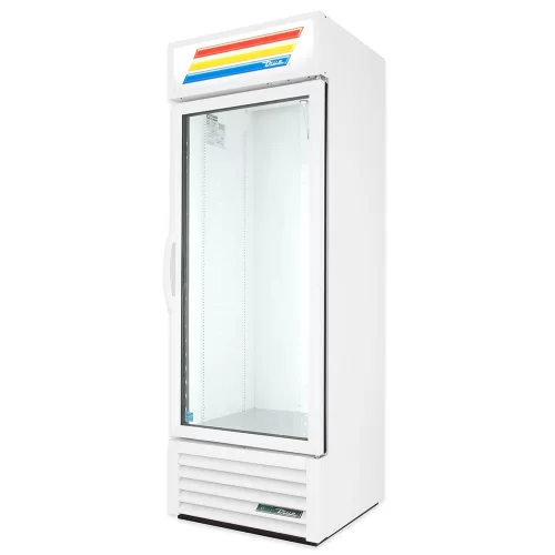 True GDM-19T-HC-TSL01 27" One Section Glass Door Merchandiser, (1) Right Hinge Door, White, 115v