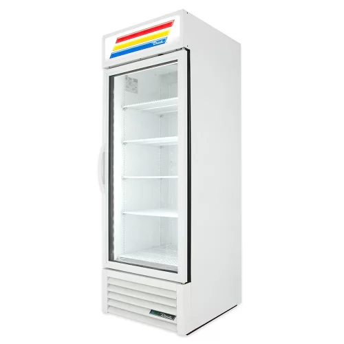 True GDM-23F-HC-TSL01 27" One Section Display Freezer with Swing Door - Bottom Mount Compressor, White, 115v