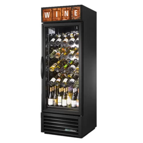 True GDM-23W-HC-TSL01 27" One Section Wine Cooler with (1) Zone - 106 Bottle Capacity, White, 115v