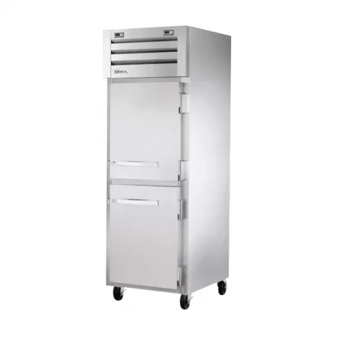 True STA1DTA-2HS-HC 27" Reach-In Solid Swing Door Dual Temperature Refrigerator / Freezer