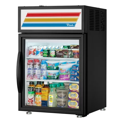 True GDM-05-HC-FGD01 24 Countertop Display Refrigerator with Front Access - 115v